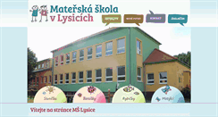 Desktop Screenshot of ms-lysice.cz