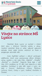 Mobile Screenshot of ms-lysice.cz