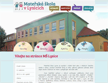Tablet Screenshot of ms-lysice.cz